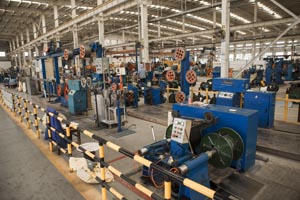 金山電纜生產(chǎn)車間